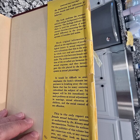 Alfred Kinsey Sexual Behavior In The Human Male w/o DJ & Female w/ DJ (1st Ed) - Picture 4 of 7